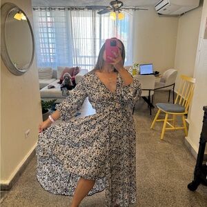 Elegant Floral Maxi Dress